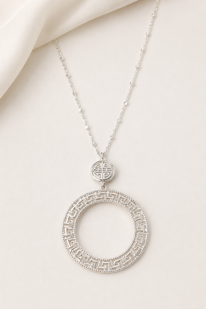 Double Take Necklace - Silver