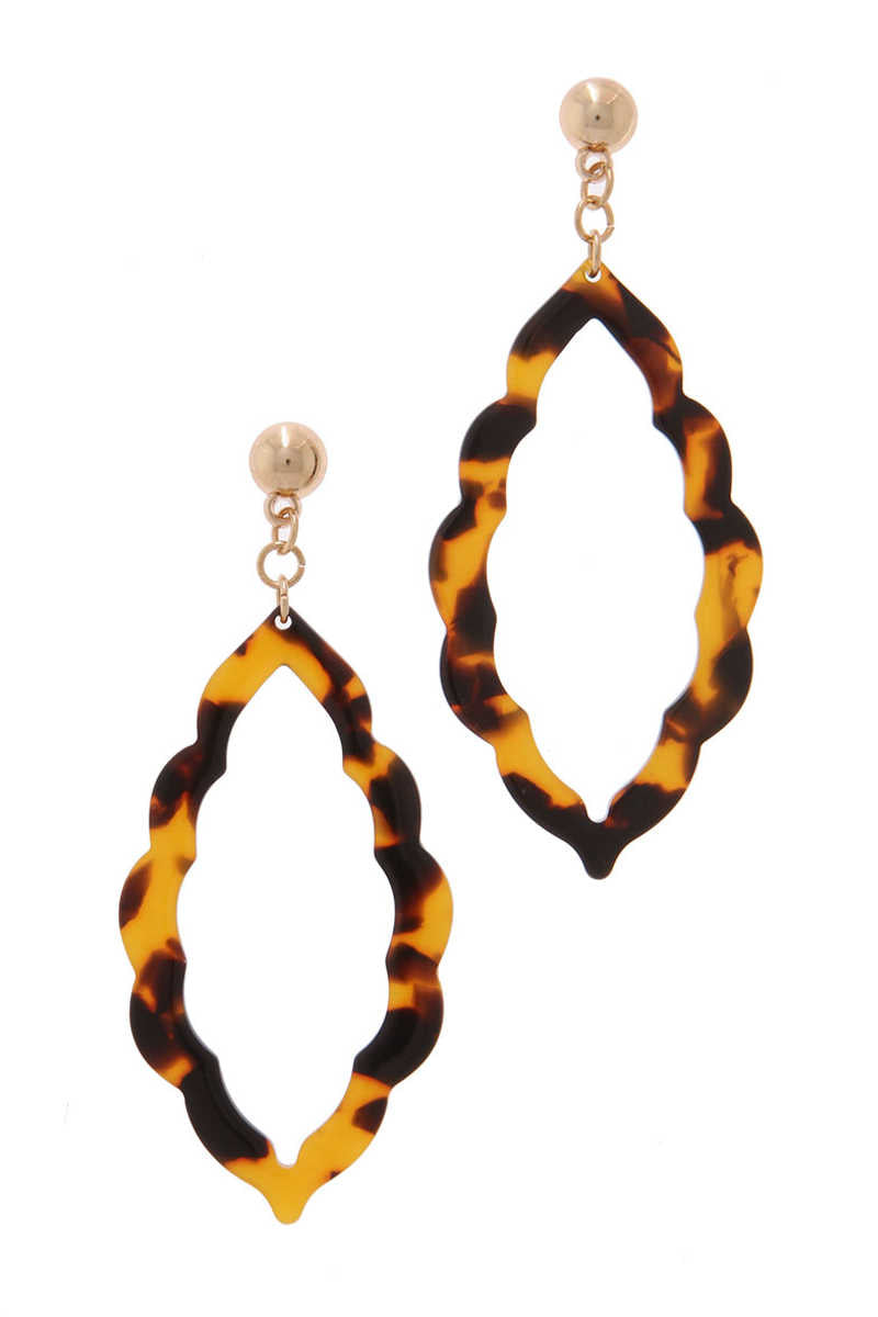 AccessHERize - Moroccan Drop Earrings Topaz