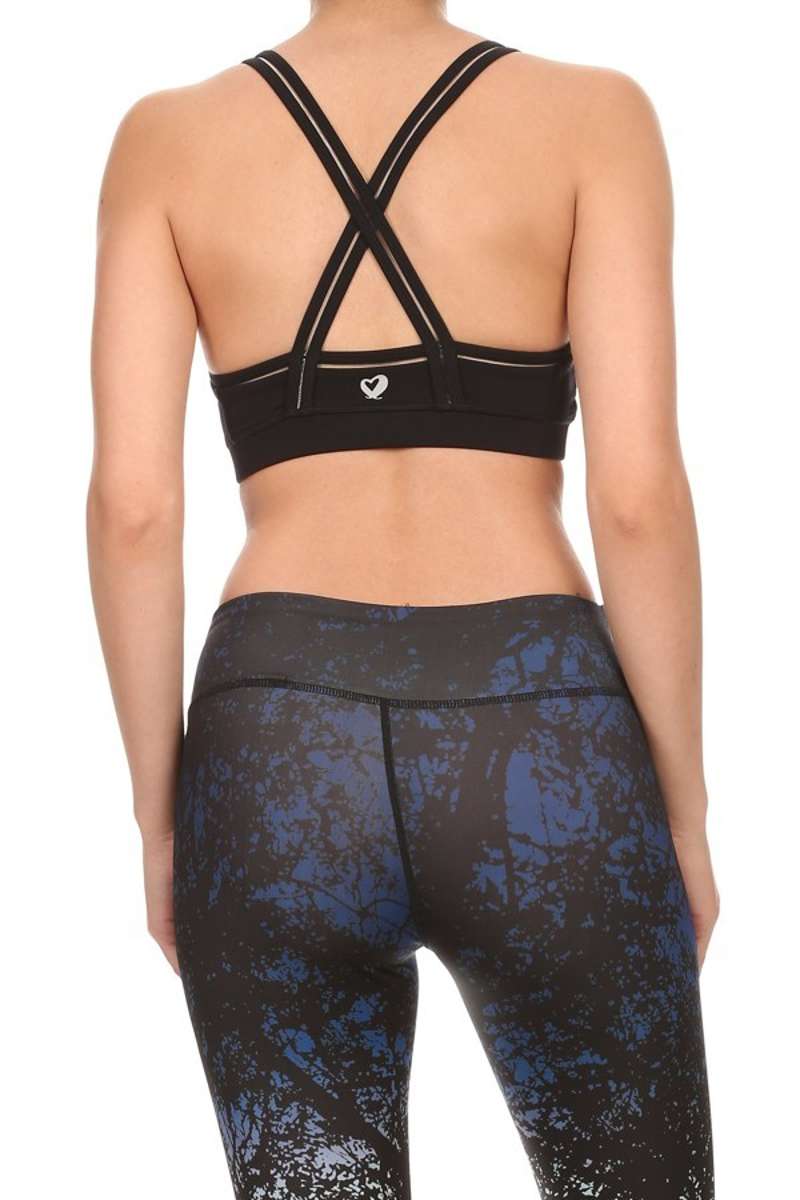 Kriss Krossly Sports Bra - Black