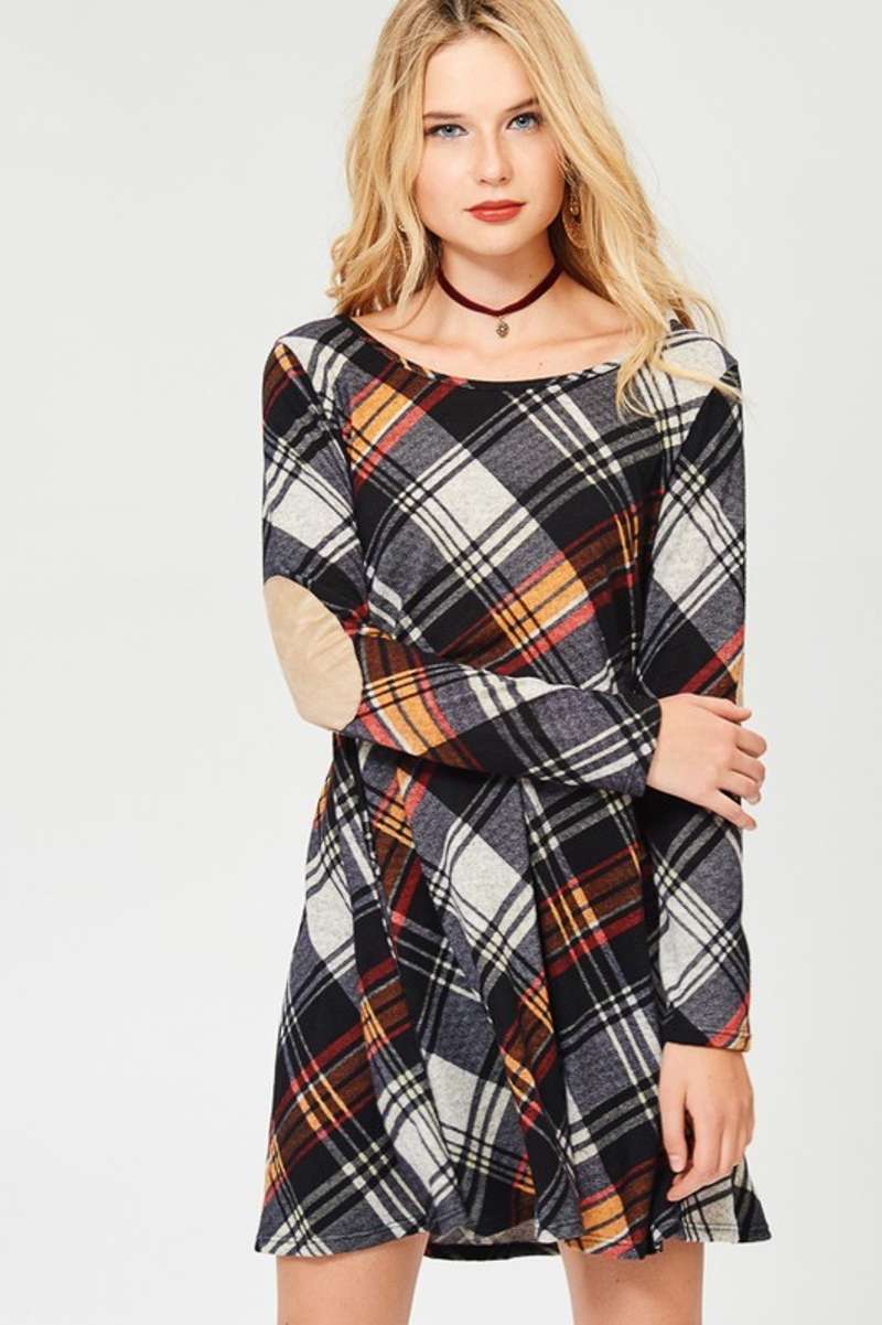 Turning Headz Plaid Dress