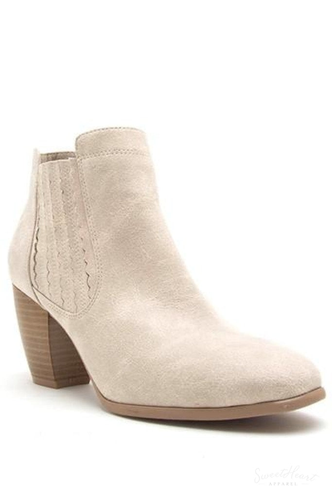 She Walks In Beauty - Classic Booties In Stone