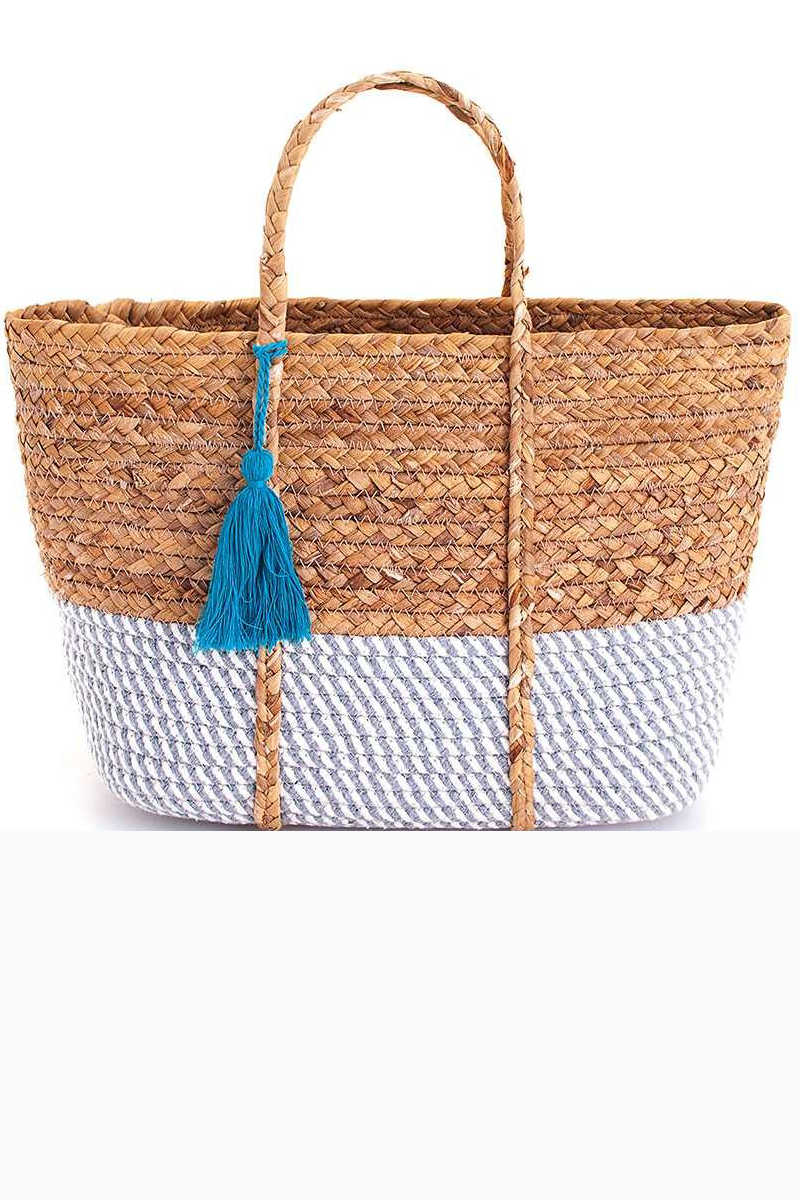 Tan Traveler - Woven Tote Bag