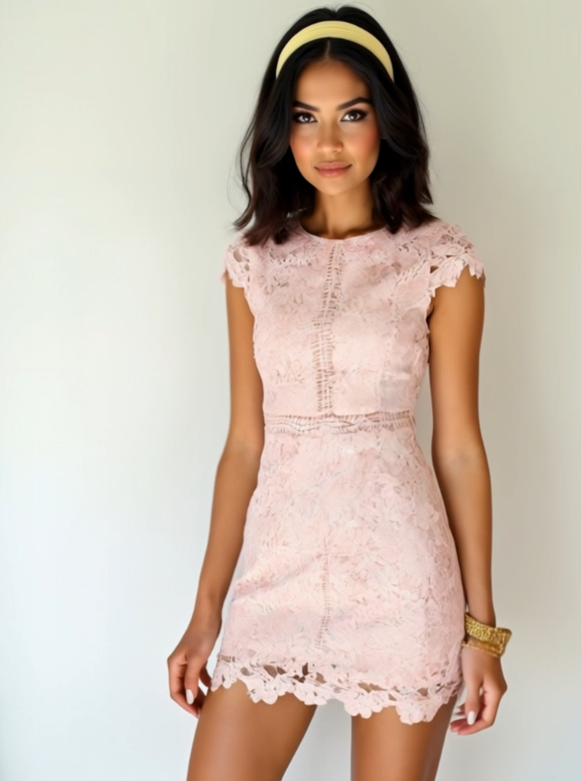 Sugar Bloom Lace Crochet Dress
