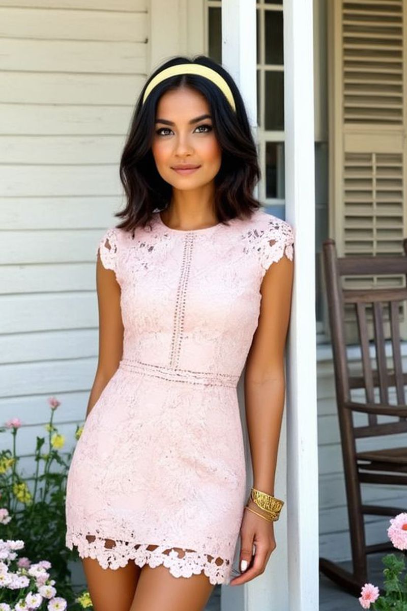 Sugar Bloom Lace Crochet Dress