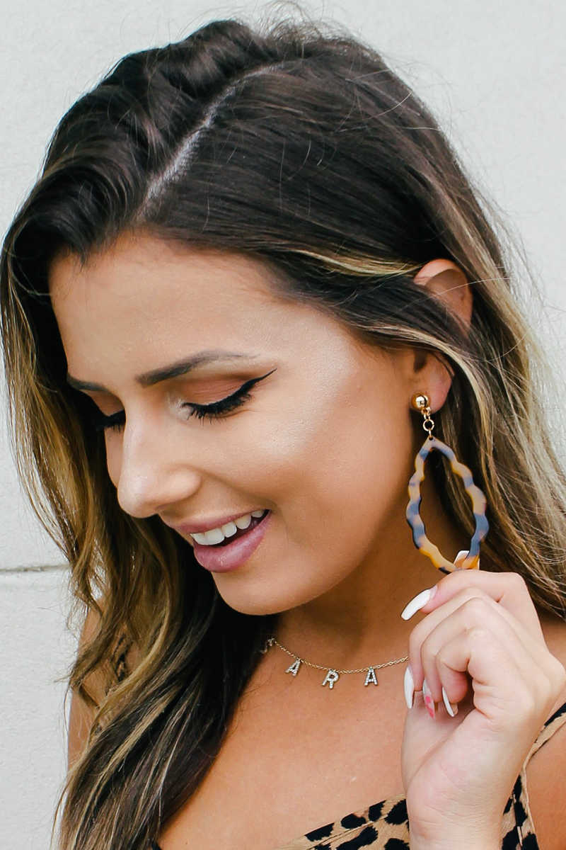 AccessHERize - Moroccan Drop Earrings Topaz