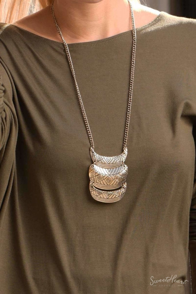 Aztec Shells Necklace - Gold