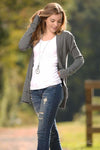 Changing Seasons Cardigan Sweater - Charcoal