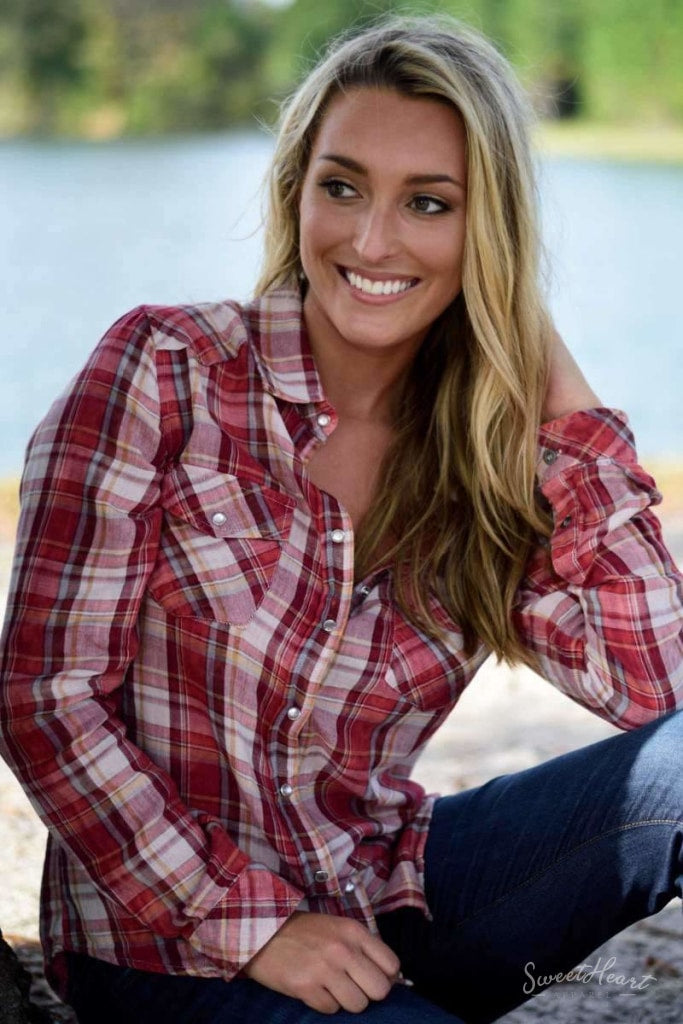 Clothes To Your Heart - Flannel Shirt Red