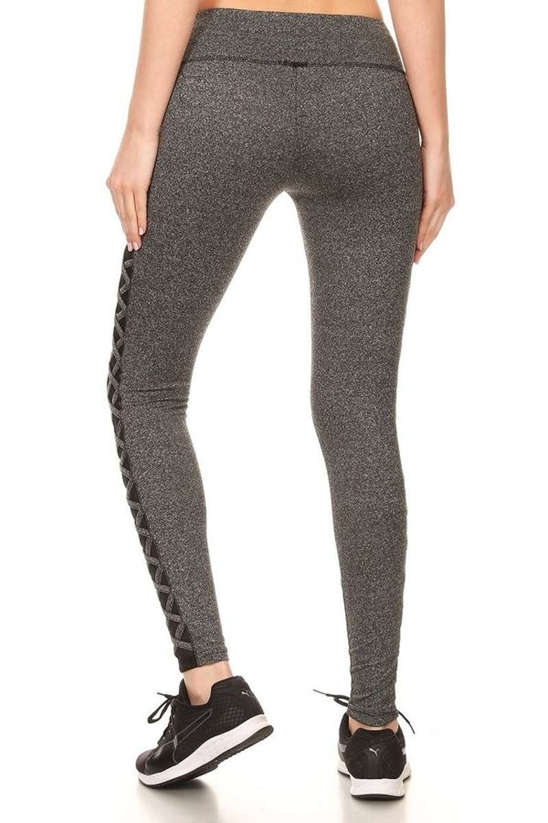 Active High Waist Side Strap Leggings - Boujee Boutique