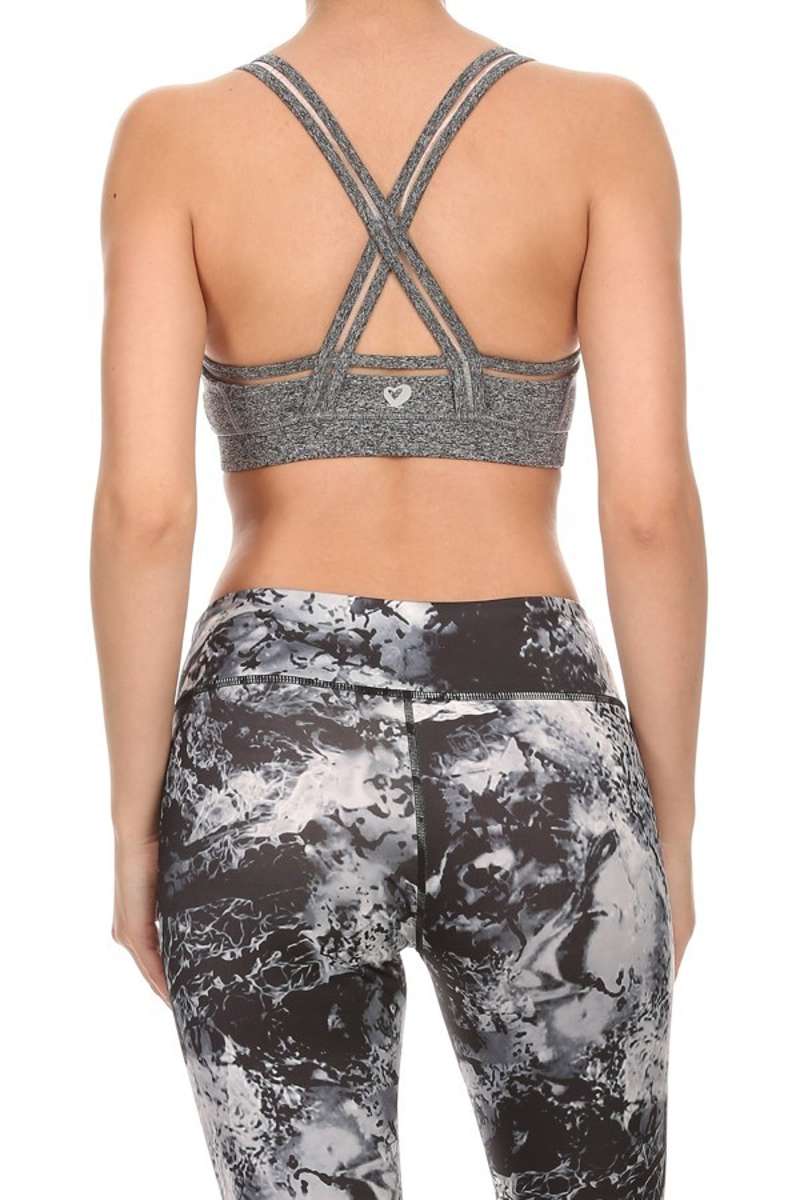 Kriss Krossly Sports Bra - Gray