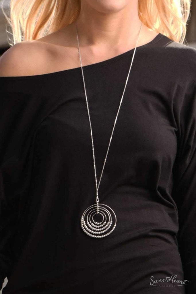 Dancing Moonbeams Necklace - Silver