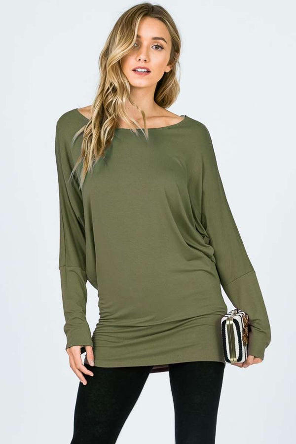 Dolman Shirt - Get the Inside Scoop - Sweetheart Apparel