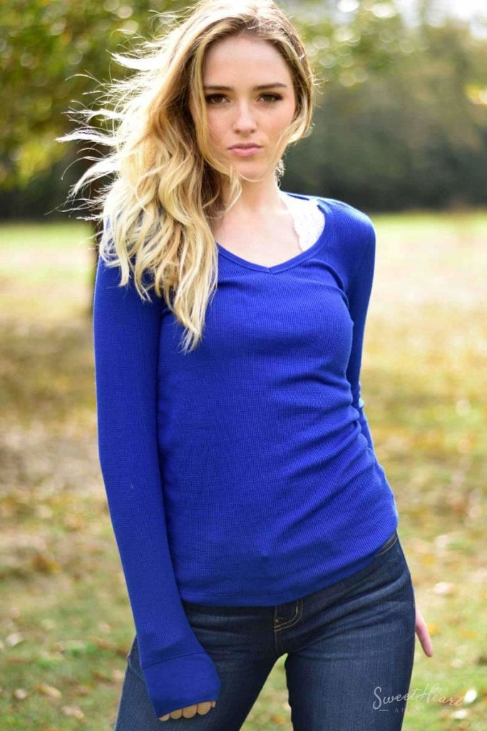 Down 2 Earth Thermal Top Small / Purple Tops