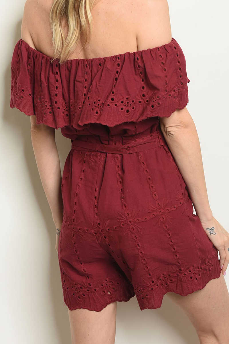 East Elegance - Wine Romper