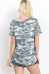 Fearlessly Free - Camo Vneck Shirt