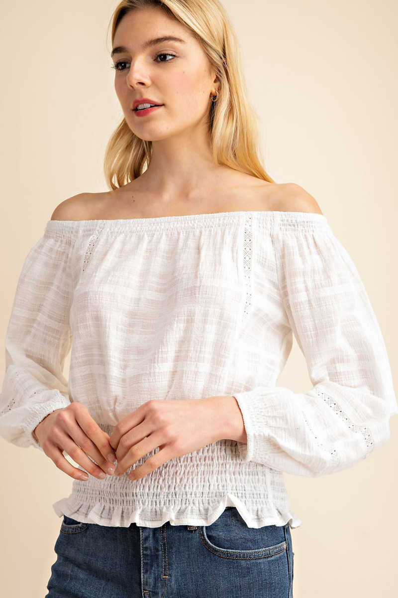 Flawless Romance - Off the Shoulder Top