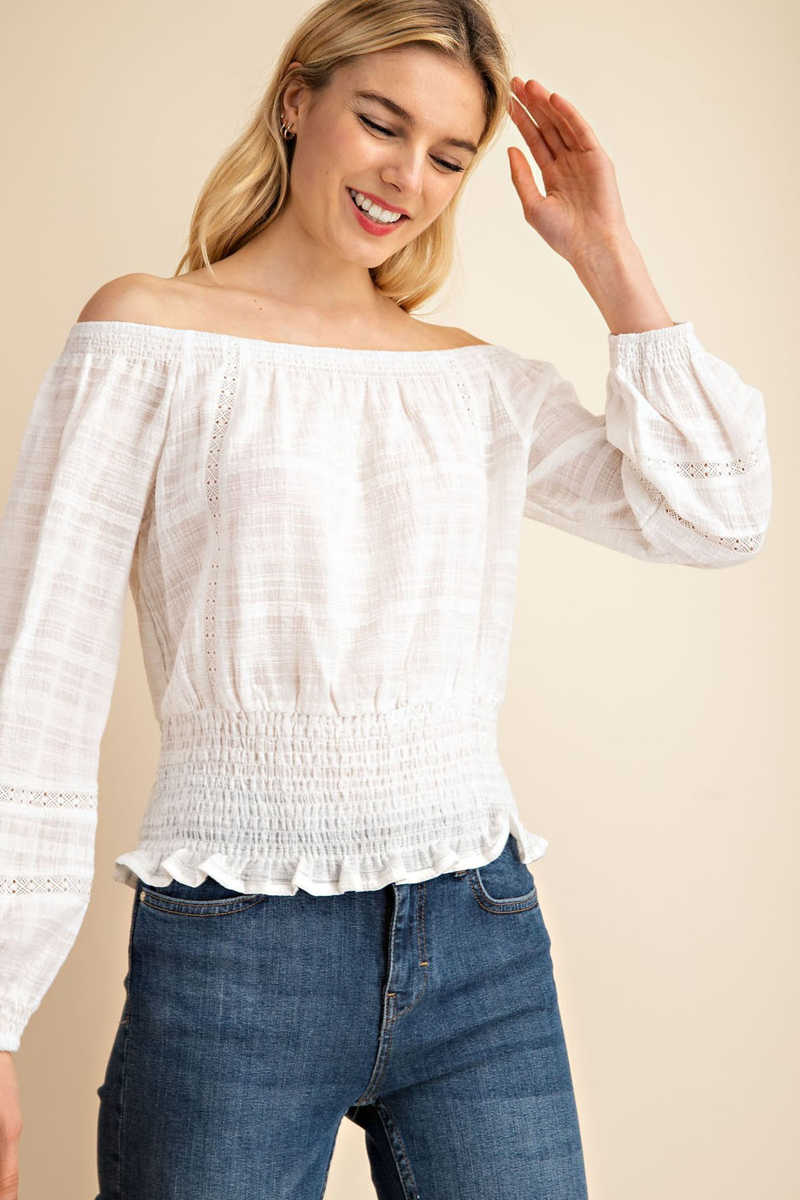 Flawless Romance - Off the Shoulder Top