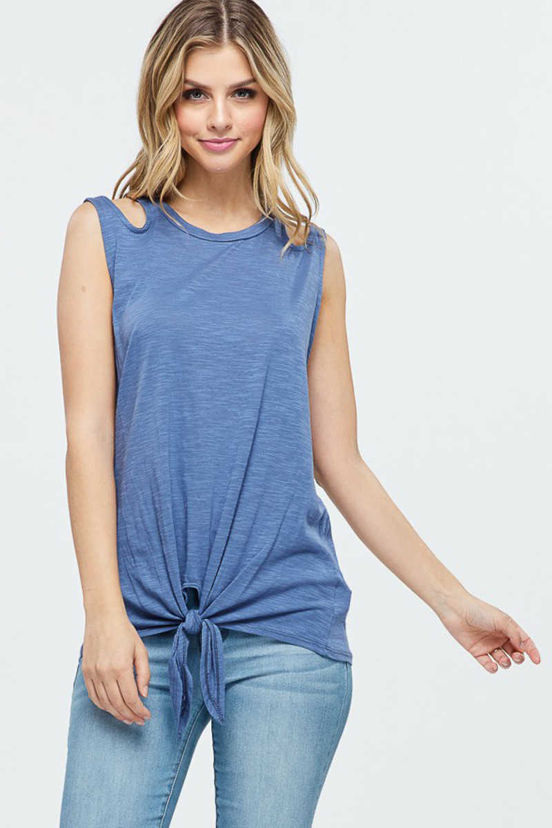Forget Me Knots Tank Top - Blue