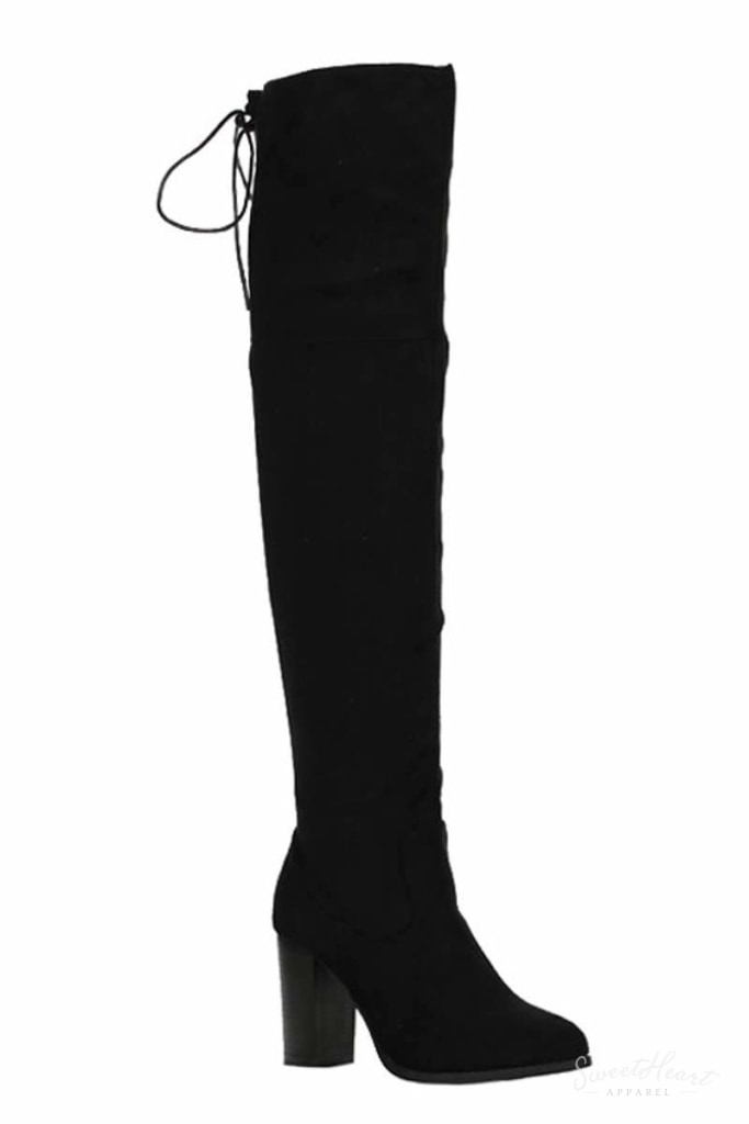 Gorgeous To Boot - Black Over The Knee Boots