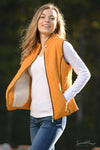 Hold Me Tight - Quilted Vest In Dark Mustard Outerwear