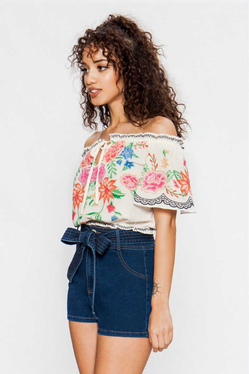 Honest 2 Goodness - Off the Shoulder Top in Ivory