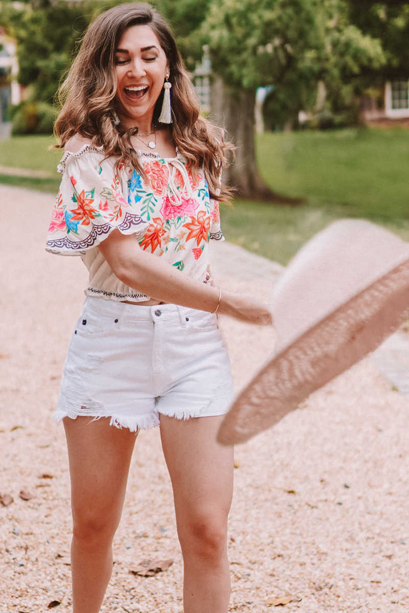 Honest 2 Goodness - Off the Shoulder Top in Ivory