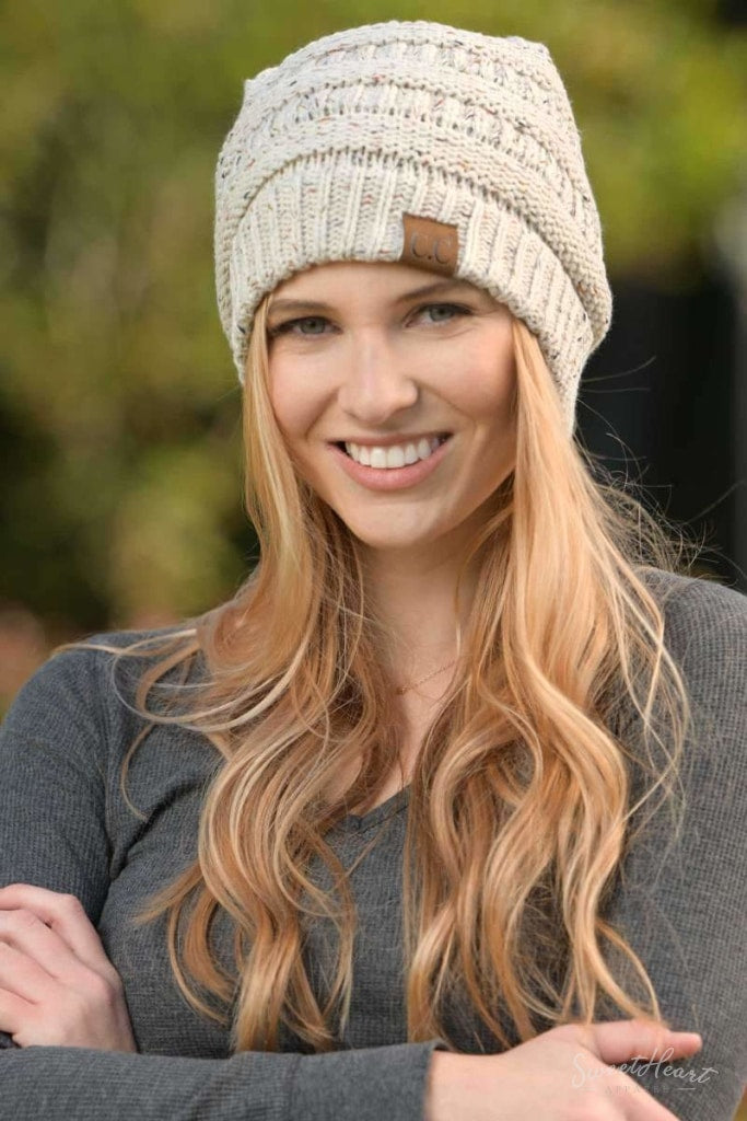 Just In The Knit Of Time - Melange Beanies One Size / Oatmeal