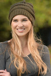 Just In The Knit Of Time - Melange Beanies One Size / Olive