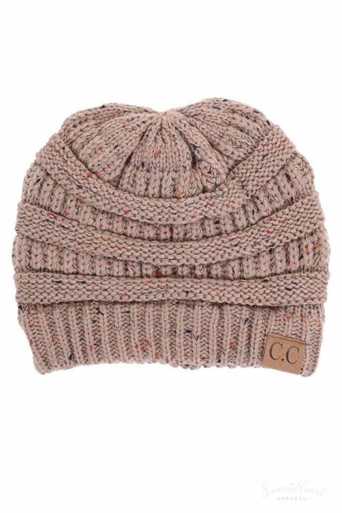 Just In The Knit Of Time - Melange Beanies One Size / Taupe