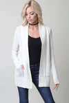 All Eyes On You - Ivory Knit Cardigan Sweater