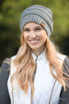 Knit Me With Your Best Shot - Solid Beanies One Size / Gray