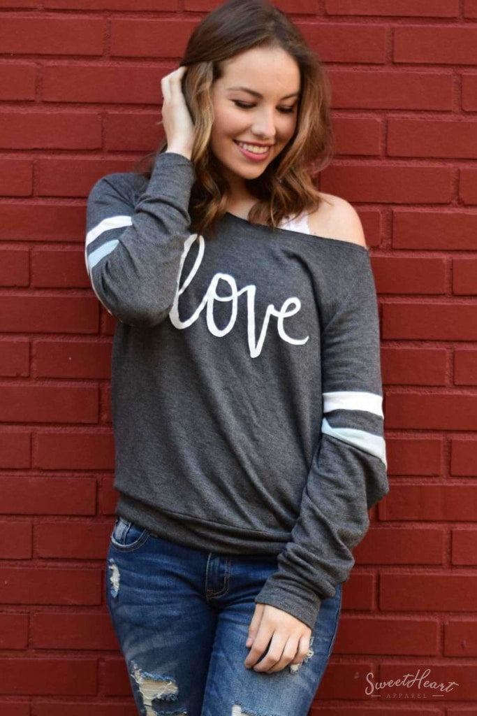 Love Me Tender Sweatshirt - Charcoal