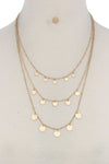 Rise 2 Shine- Layered Coin Necklace Gold