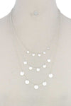 Rise 2 Shine - Layered Coin Necklace Silver