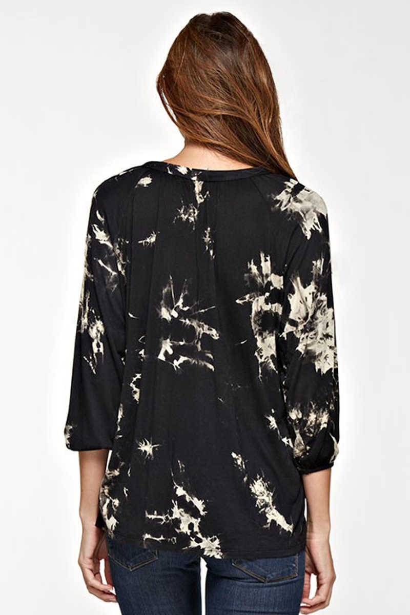 Simply Complicated - V Neck Top Black