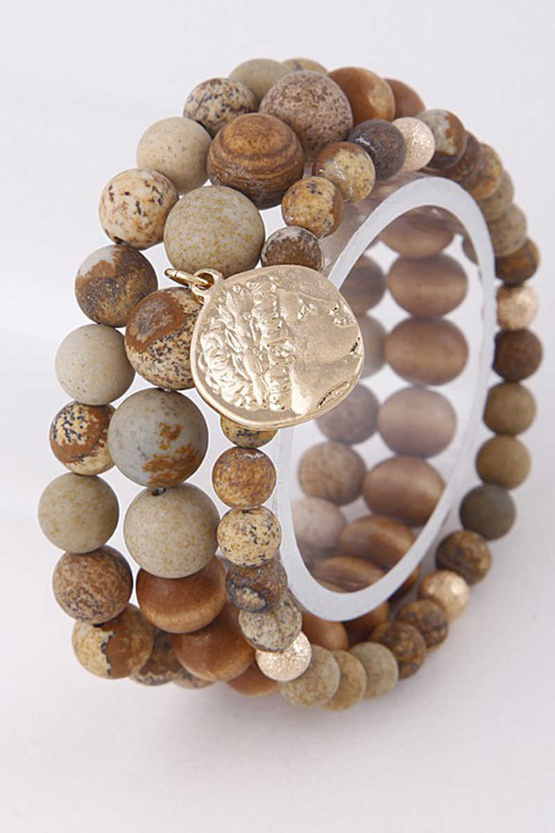 Southwest Soul - Beaded Bracelet in Brown