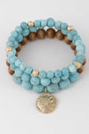 Southwest Soul - Beaded Bracelet in Turquoise