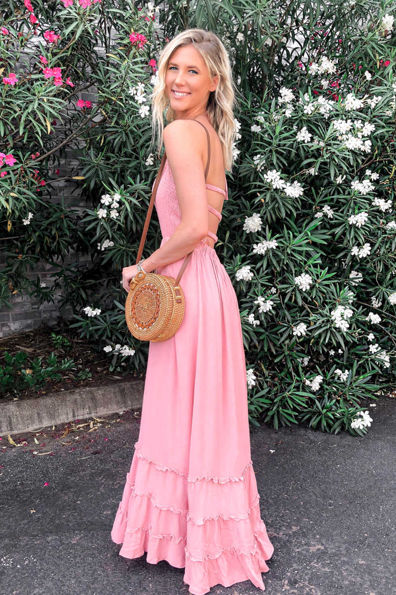 Maxi Dress Pink - Sugar And Spice