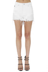 Sugar Shorts - Distressed White Shorts