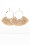 Sweet Talk - Tassel Earrings Tan