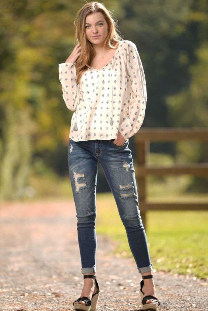 Whim Me Over - Tassel Top