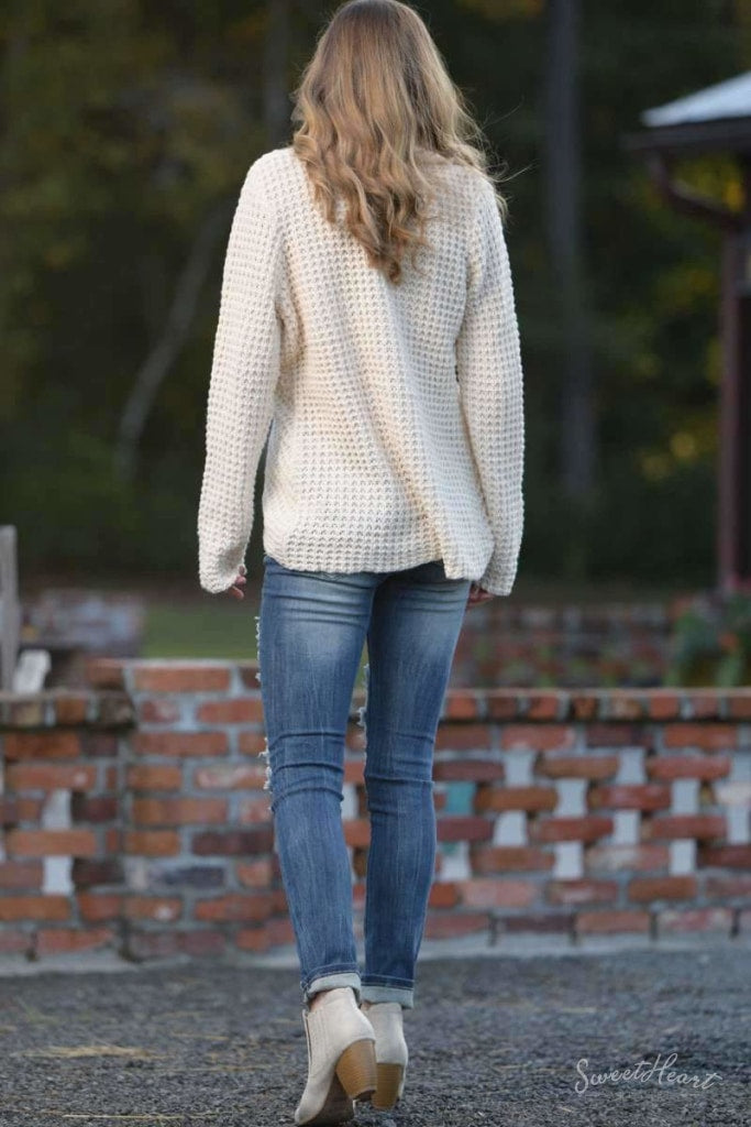 Wrap Me In Love Sweater - Ivory Sweaters