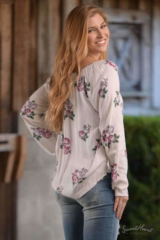 Wrapped Up In Roses Top