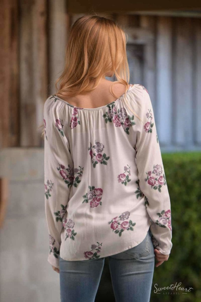 Wrapped Up In Roses Top